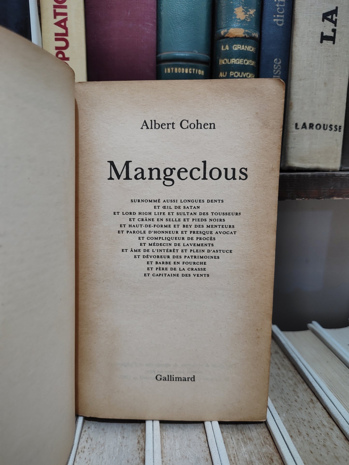 Cohen - Mangeclous