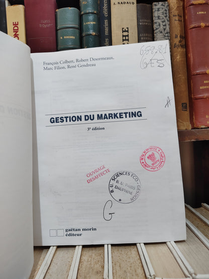 Colbertt - Gestion du marketing