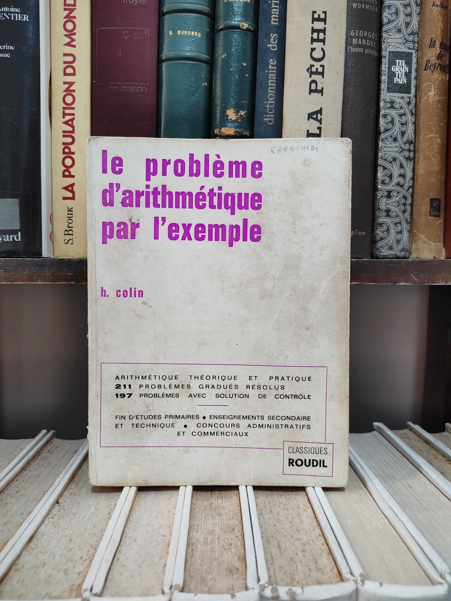 Colin - Le problème d'arithmétique par l'exemple