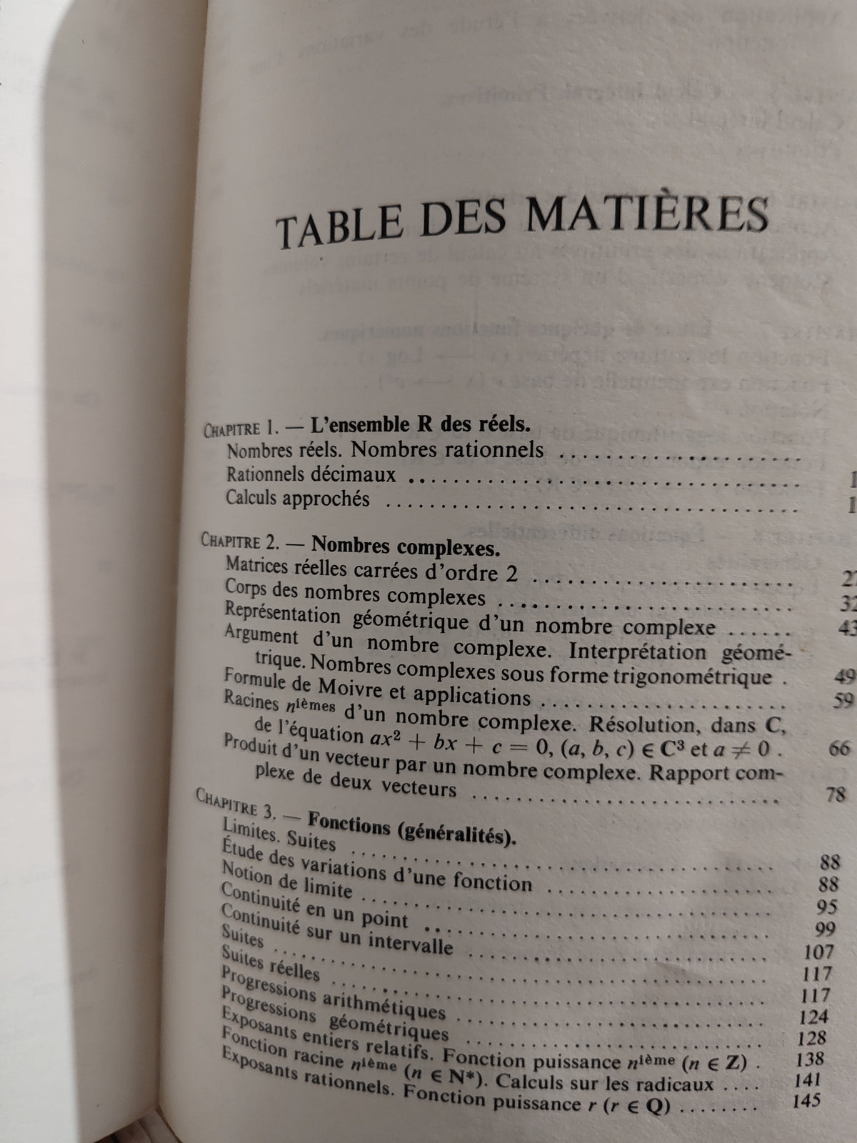 Combes - Mathématiques Terminale D