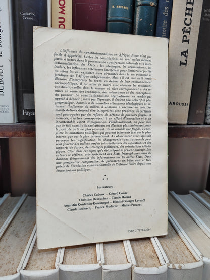 Conac - Les institutions constitutionnelles francophone et de la république Malgache