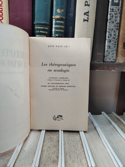 Corraze - Les thérapeutiques en sexologie