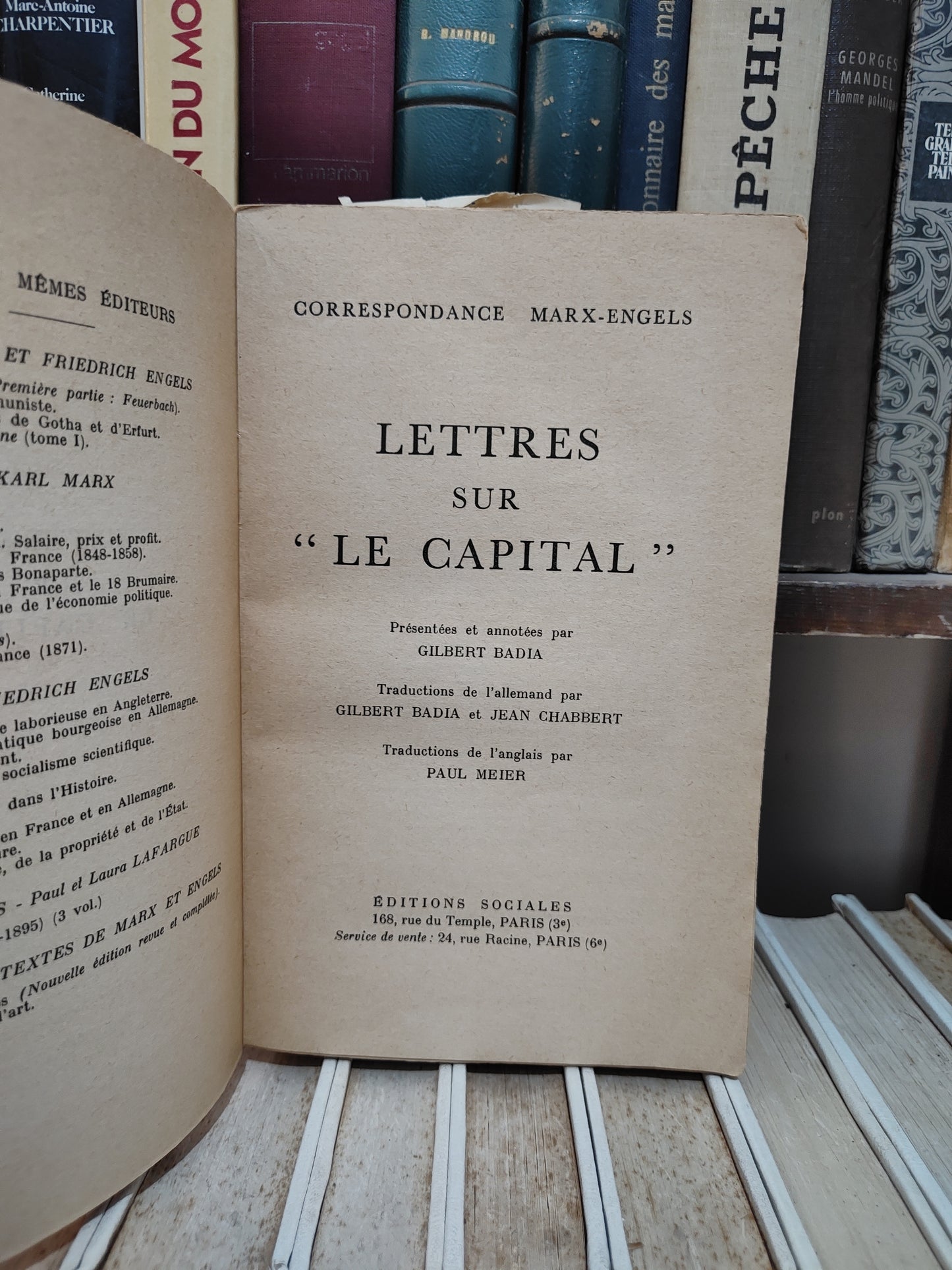 Correspondance Marx-Engels - Lettres sur le Capital