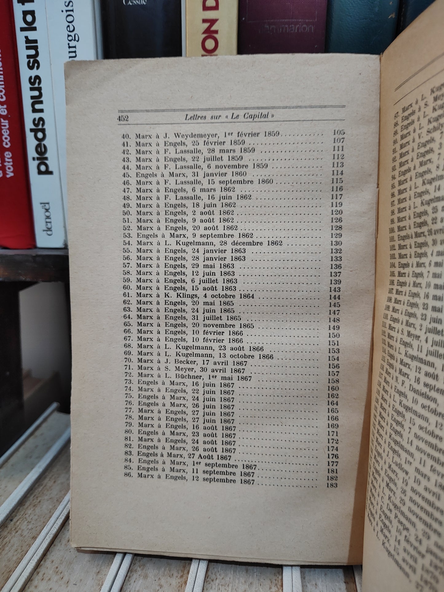 Correspondance Marx-Engels - Lettres sur le Capital