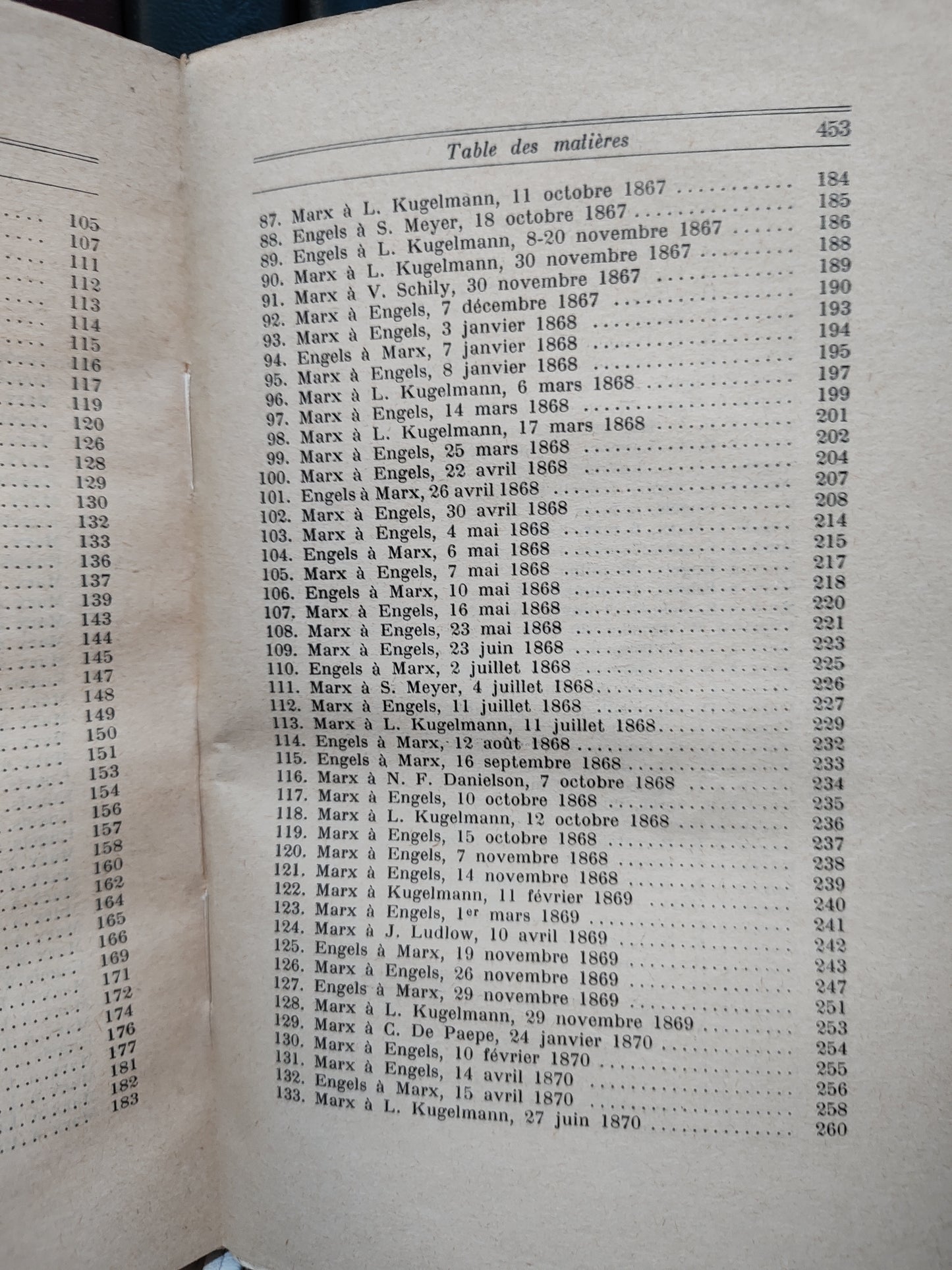 Correspondance Marx-Engels - Lettres sur le Capital