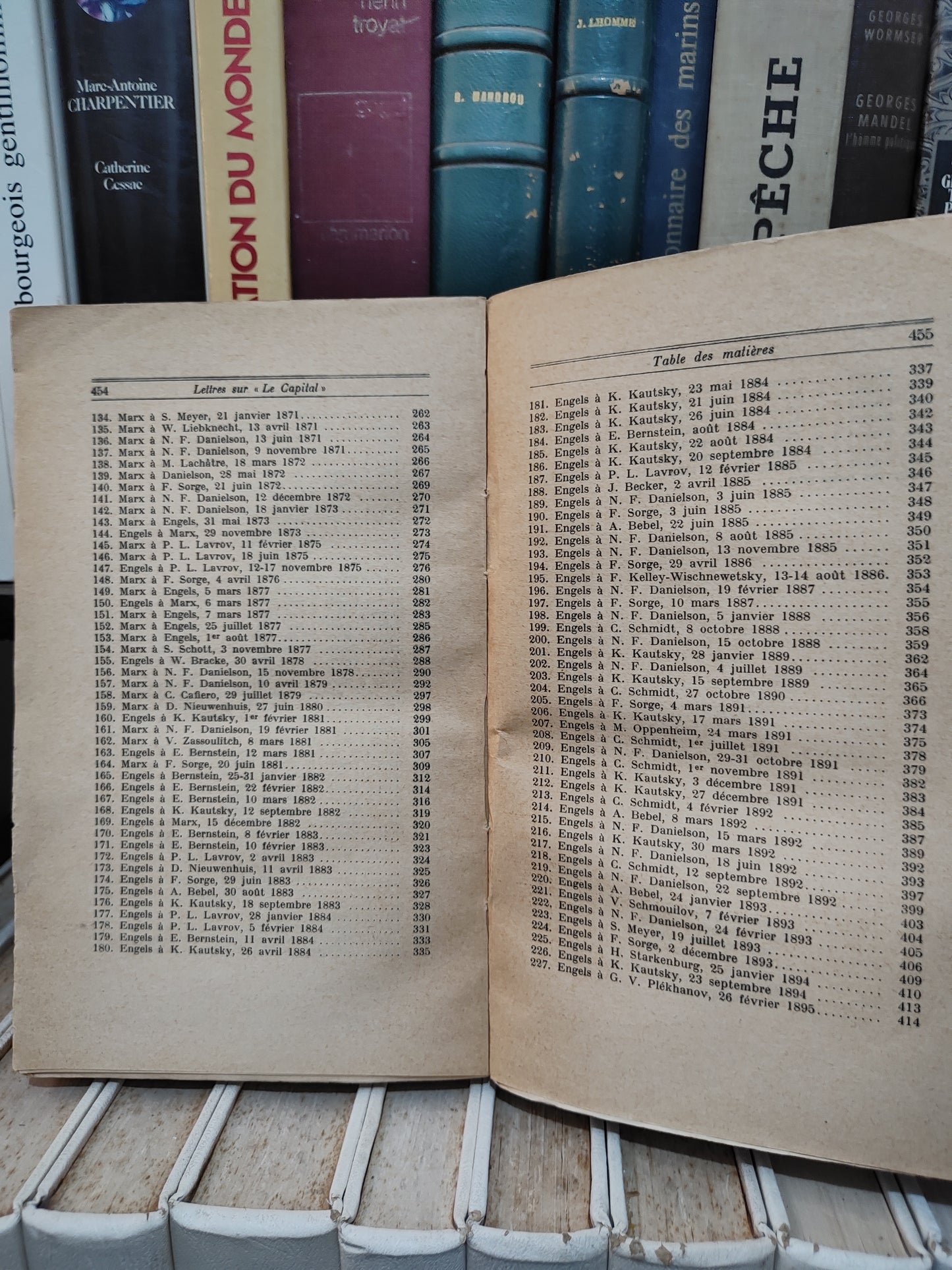 Correspondance Marx-Engels - Lettres sur le Capital