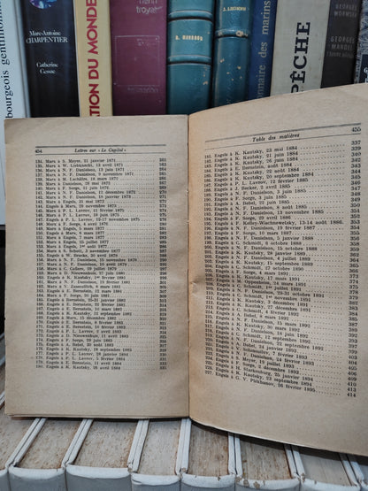 Correspondance Marx-Engels - Lettres sur le Capital