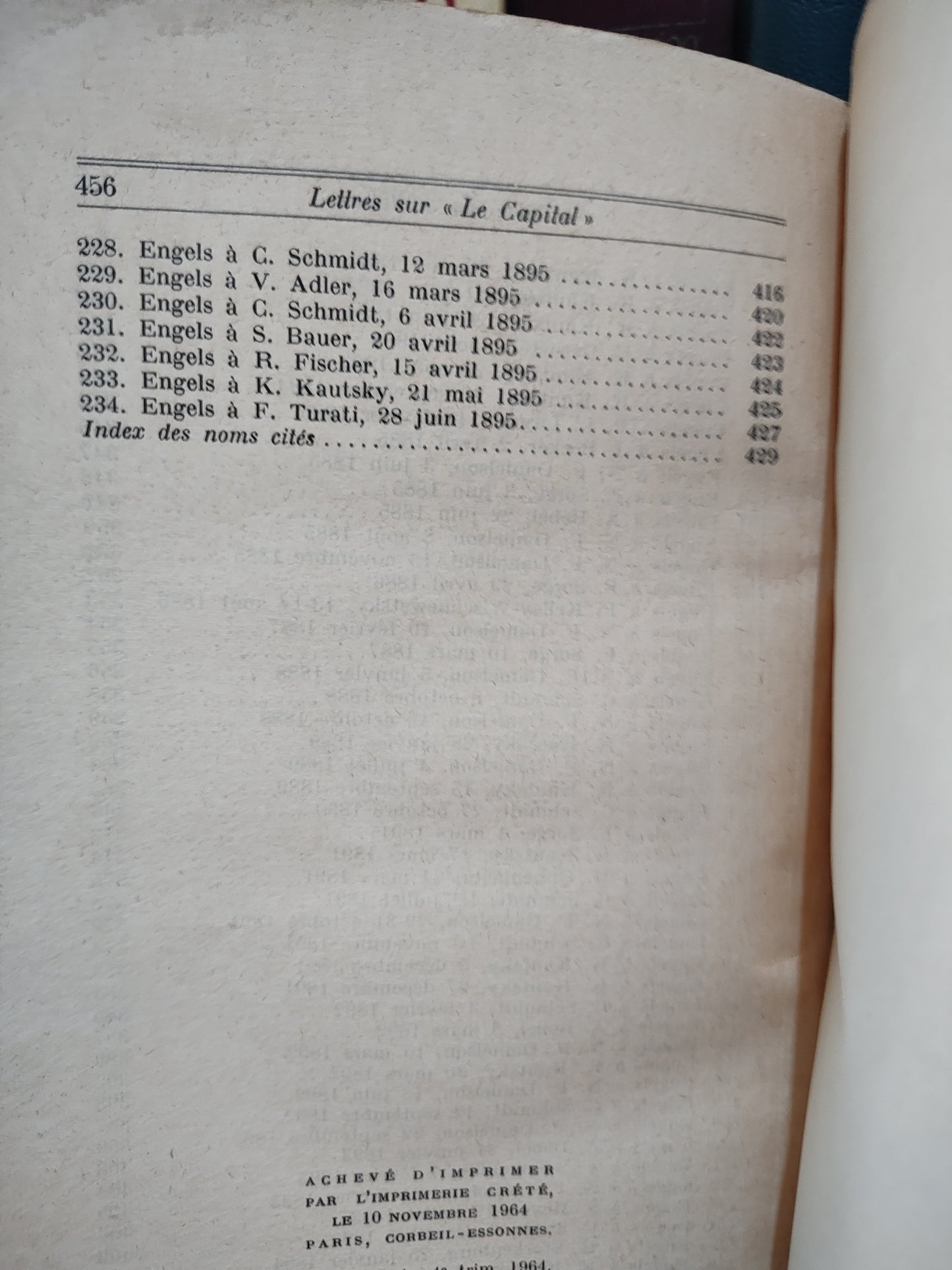 Correspondance Marx-Engels - Lettres sur le Capital