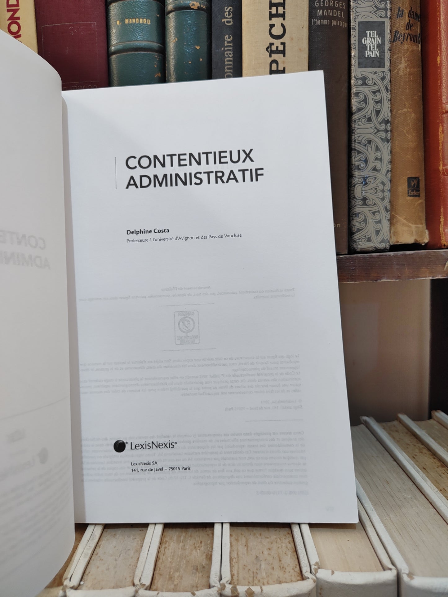 Costa - Contentieux administratif ; Objectif droit cours