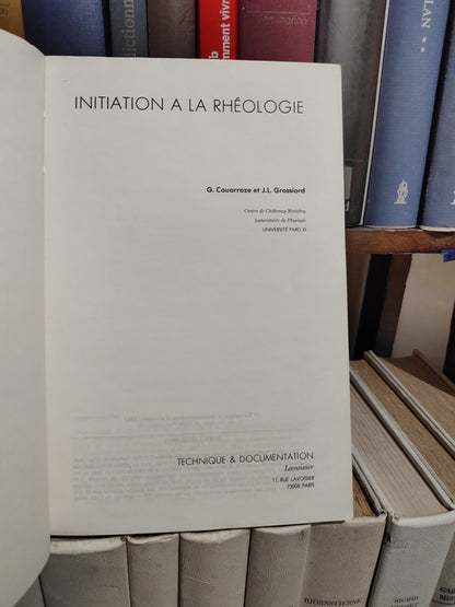 Couarraze - Initiation à la rhéologie