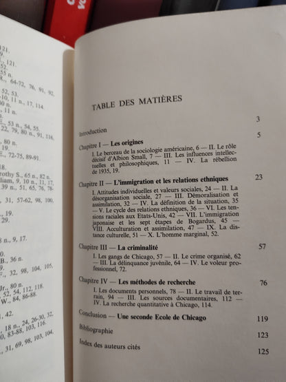 Coulon - L'école de Chicago Que sais je