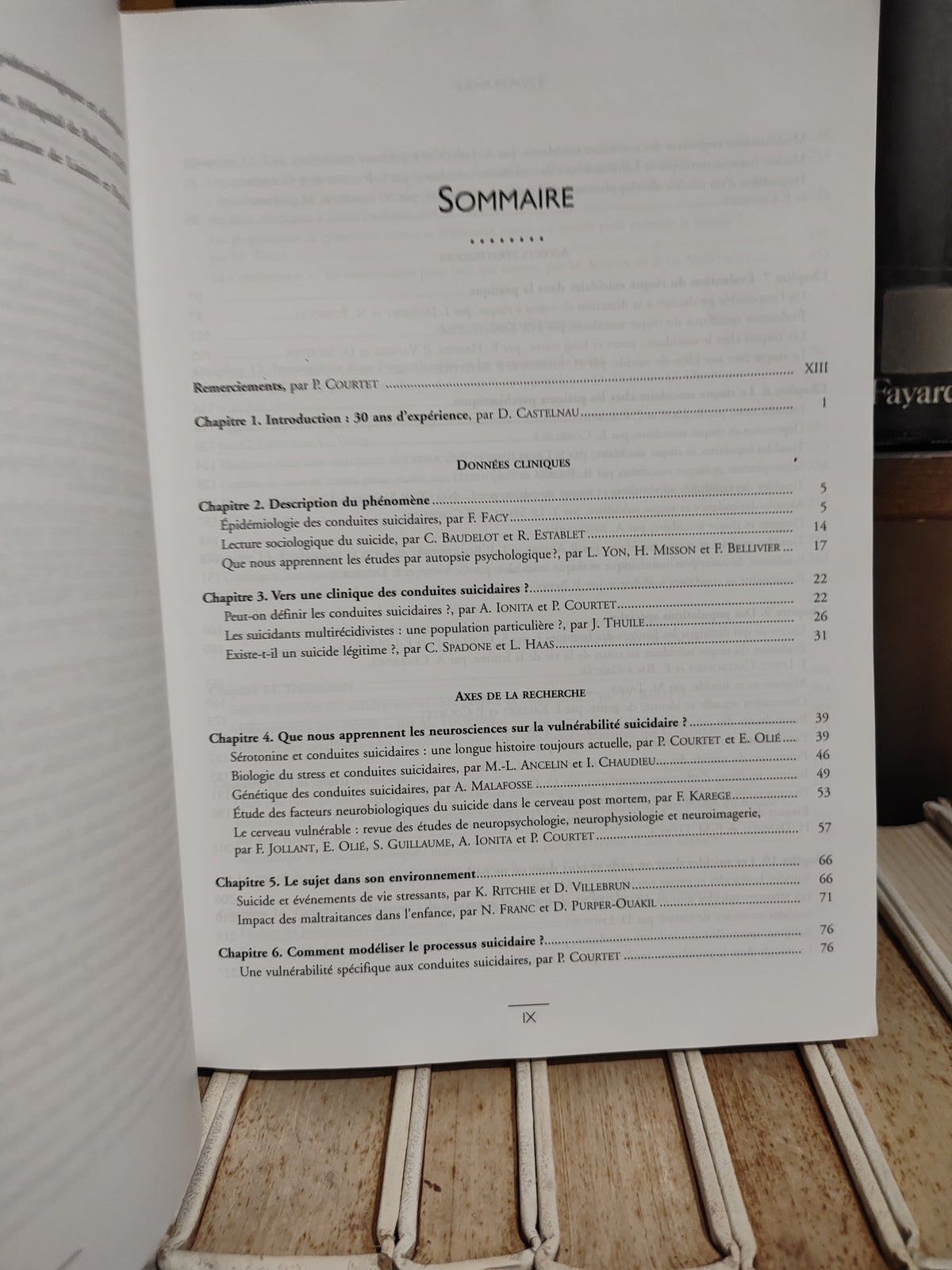 Courtet - Suicides et tentatives de suicide
