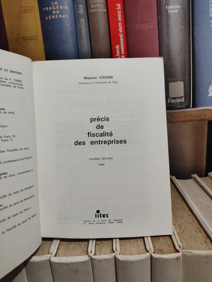 Cozian - Précis de fiscalité des entreprises
