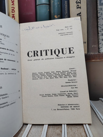 Critique n 310 Prosodie et poétique
