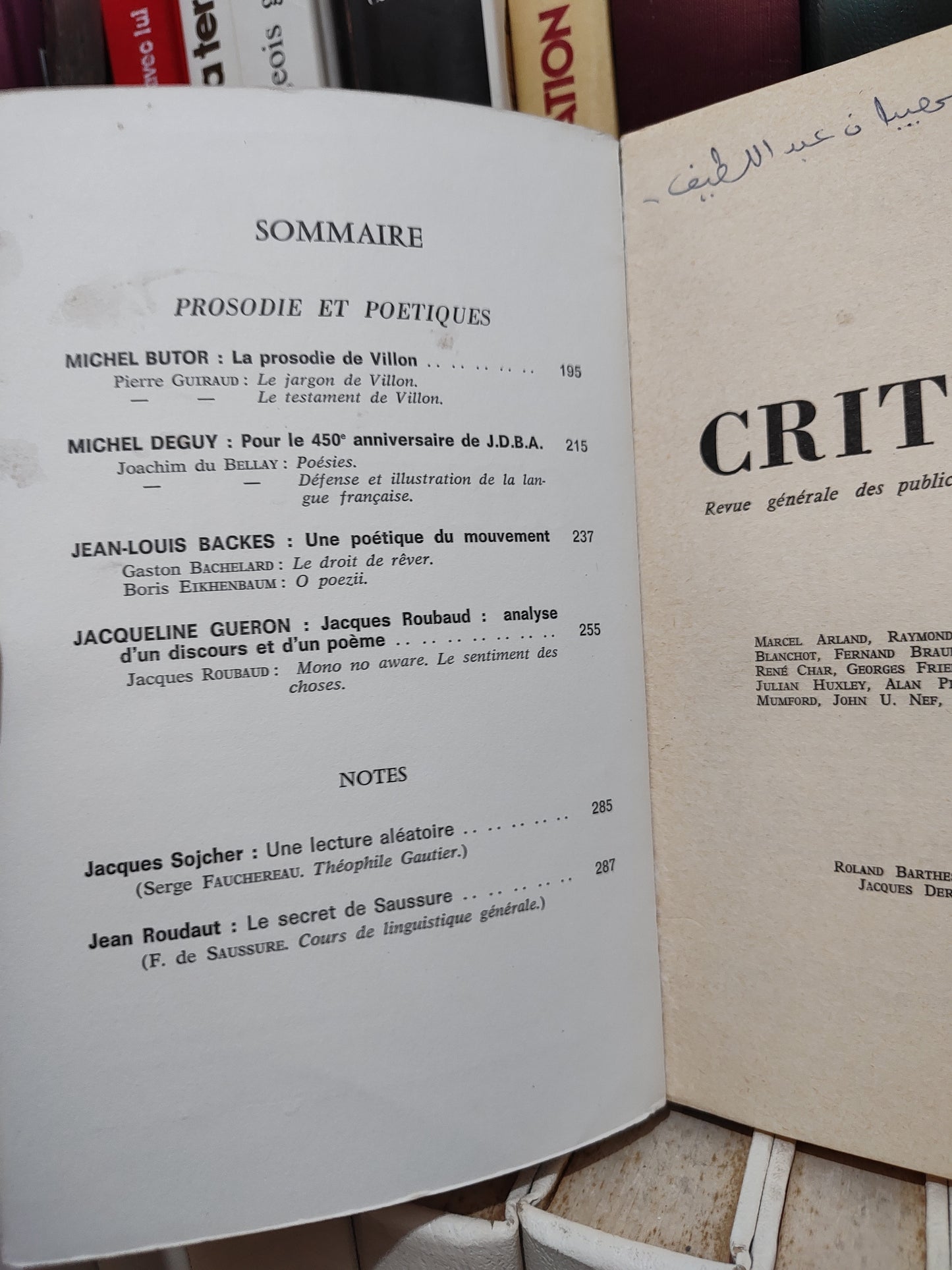 Critique n 310 Prosodie et poétique