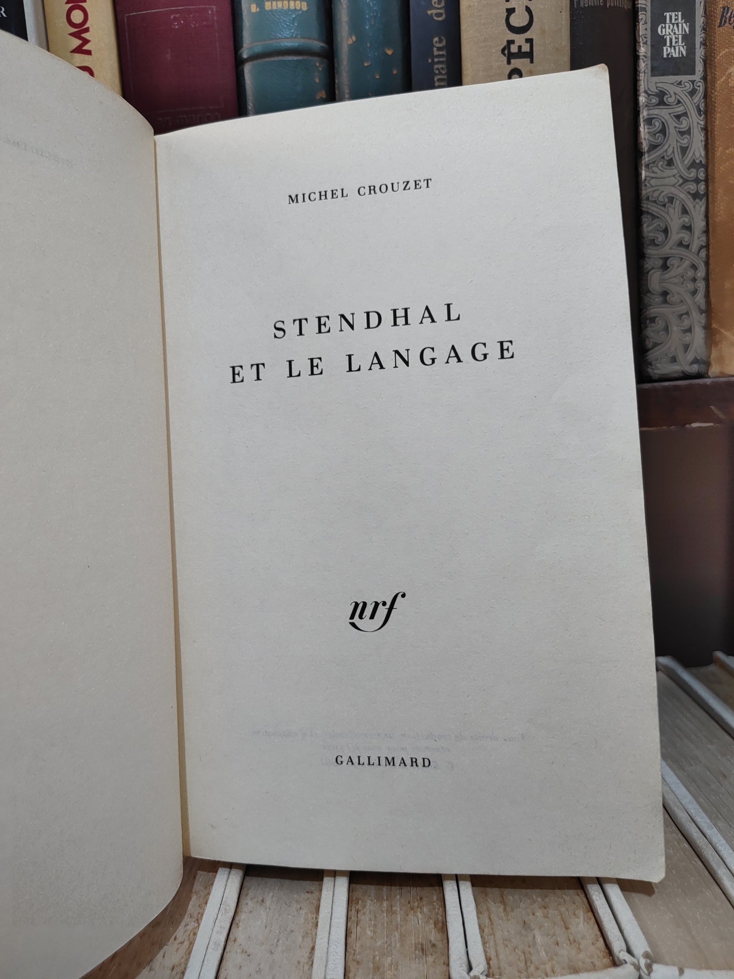 Crouzet - Stendhal - et le langage
