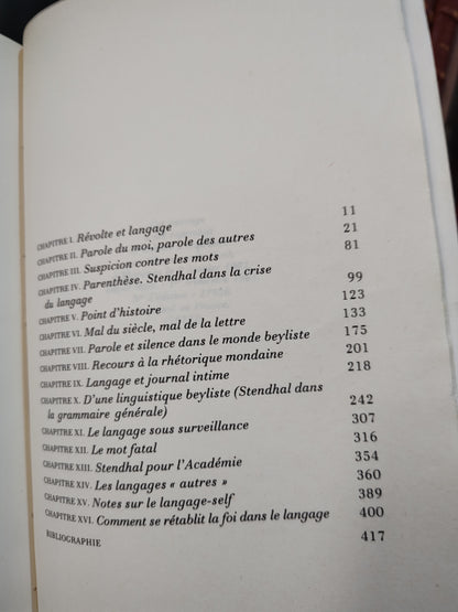 Crouzet - Stendhal - et le langage