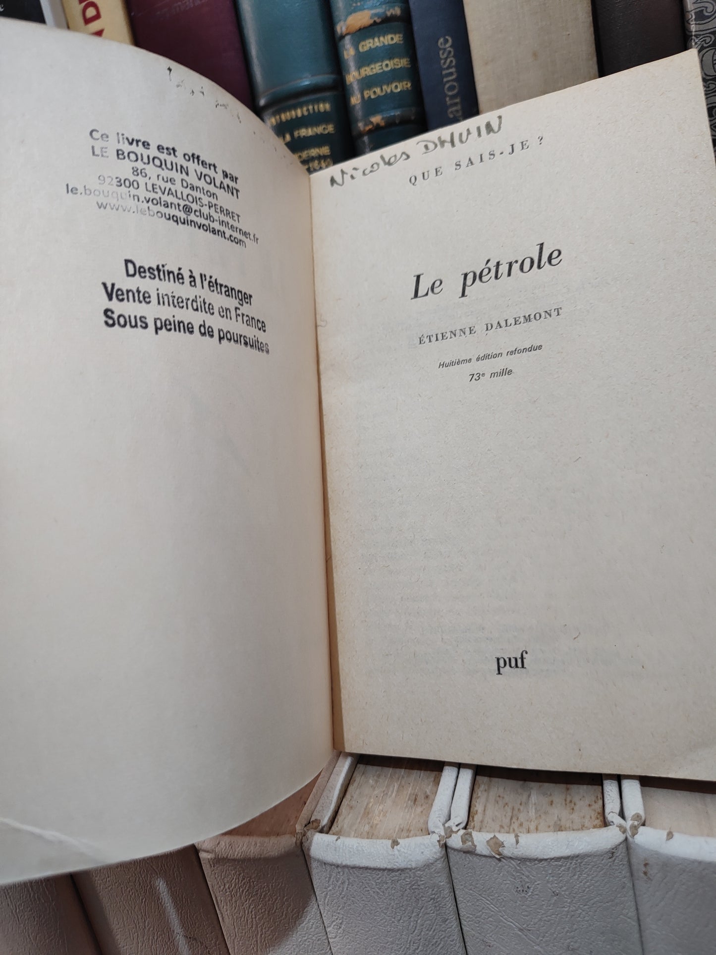 Dalemont - Le pétrole