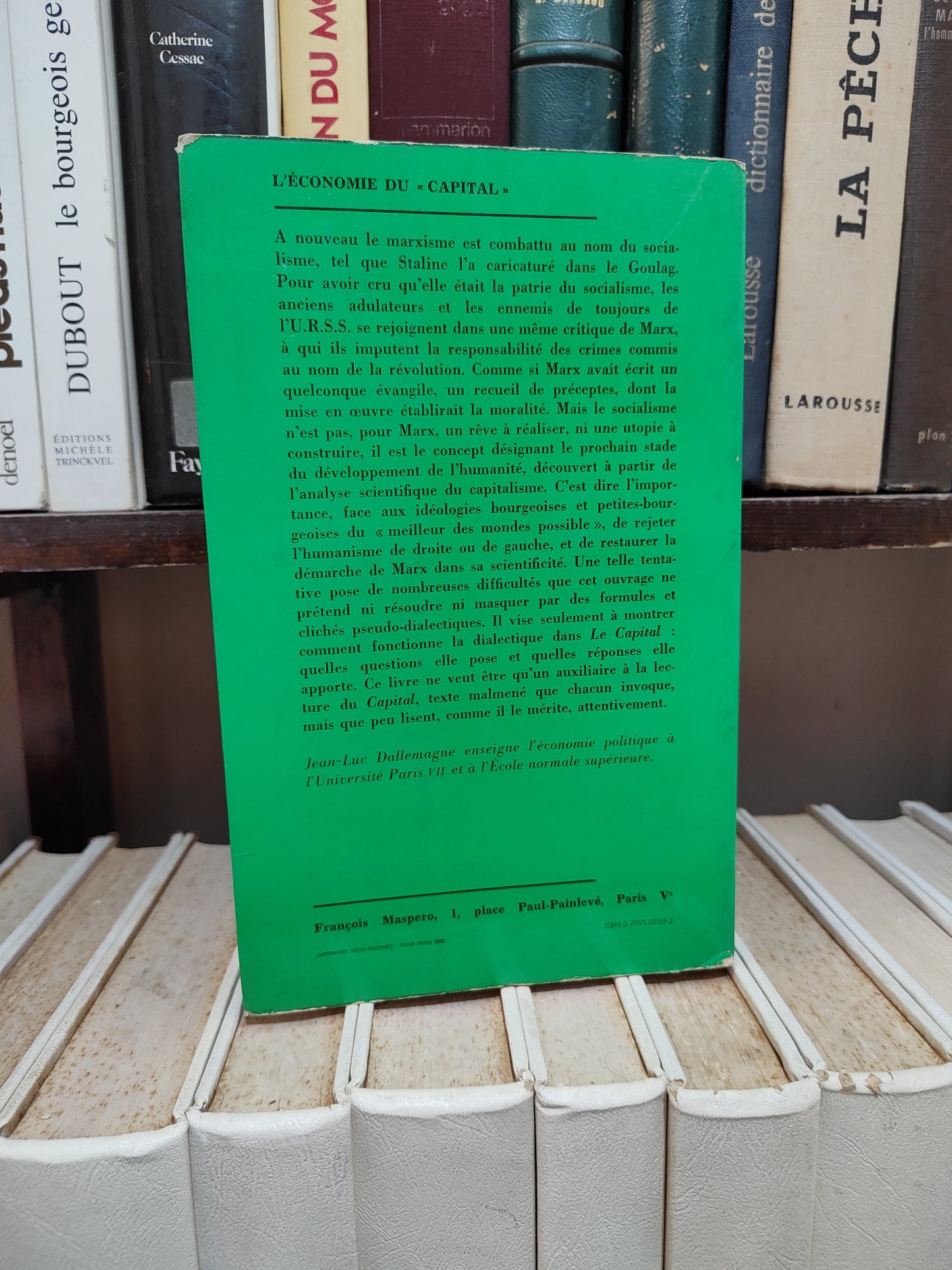 Dallemagne - L'économie du capital