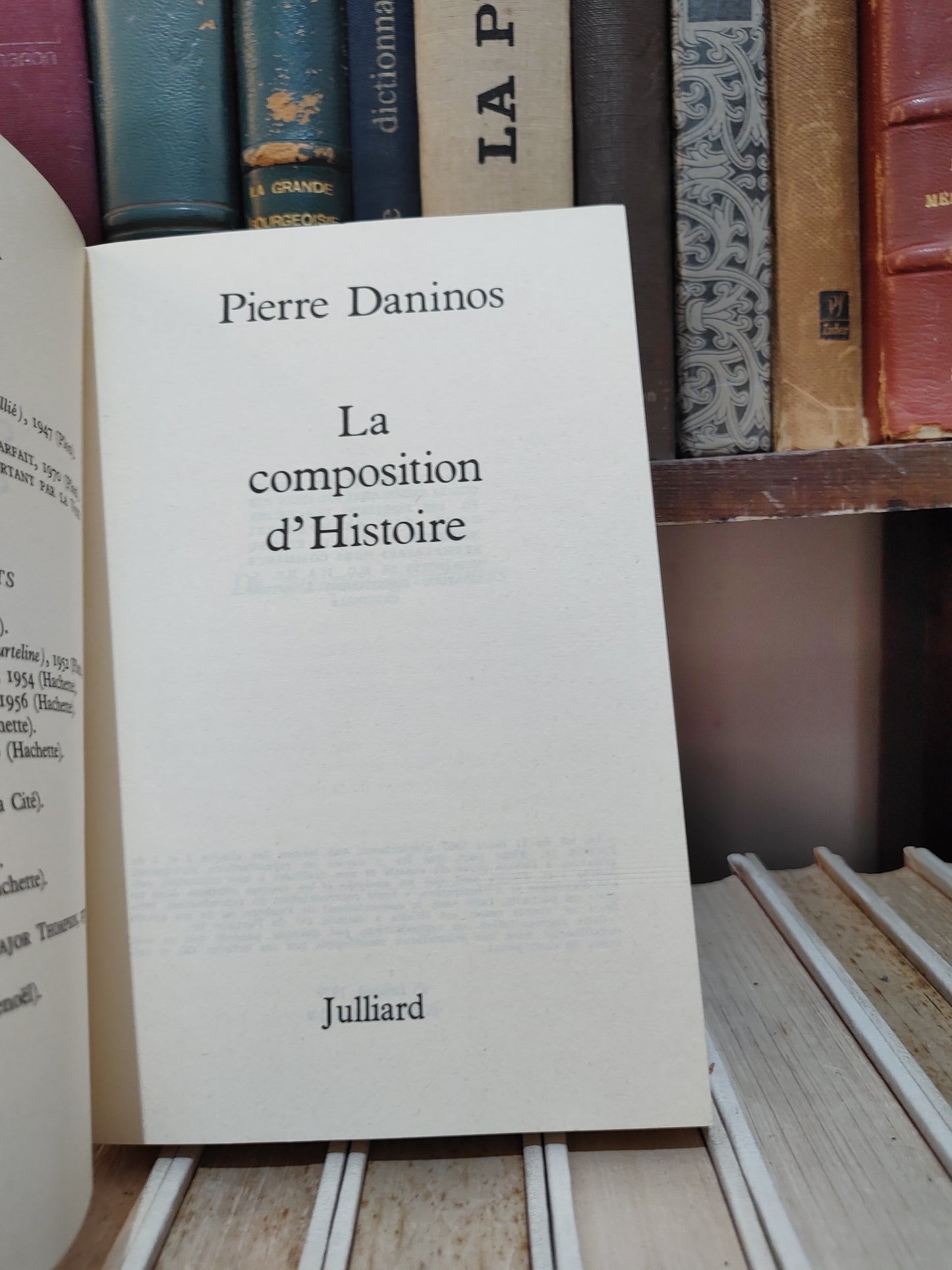 Daninos - La composition d'histoire