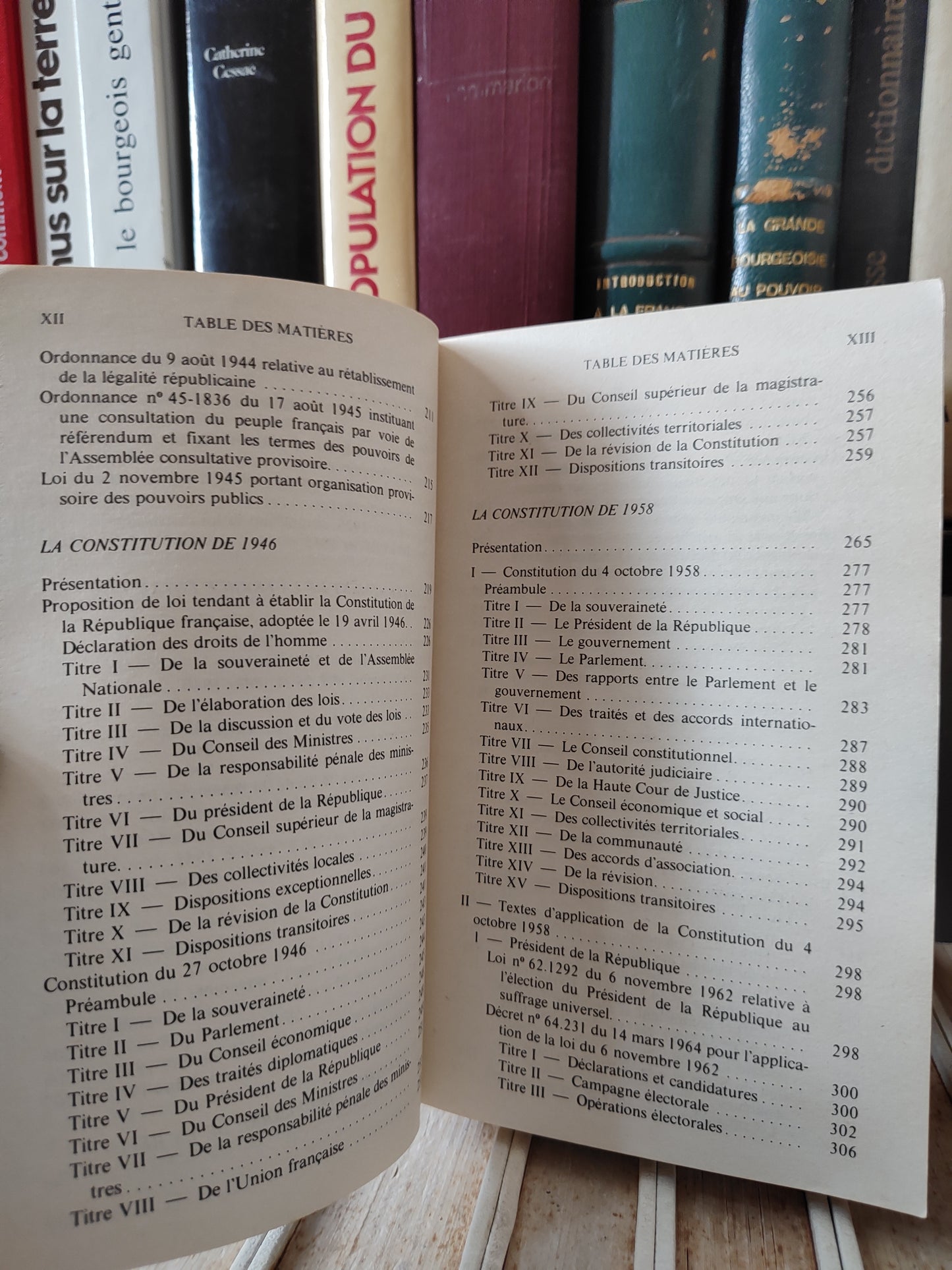 Debbasch - Les constitutions de la France