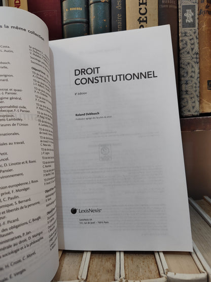 Debbash - Droit constitutionnel ; Objectif droit cours