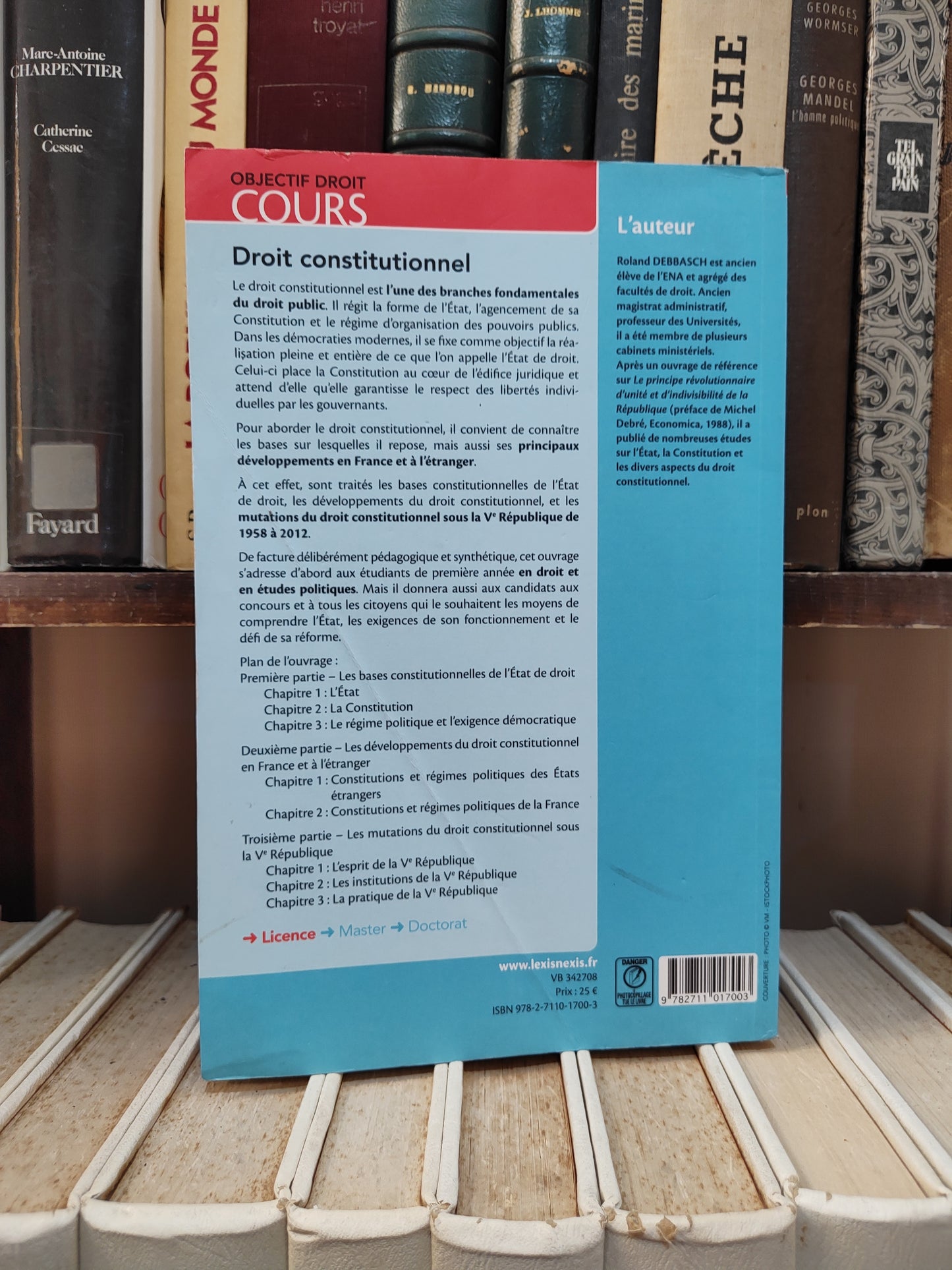 Debbash - Droit constitutionnel ; Objectif droit cours