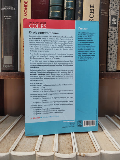 Debbash - Droit constitutionnel ; Objectif droit cours