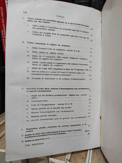 Decroux - Les sociétés en droit marocain