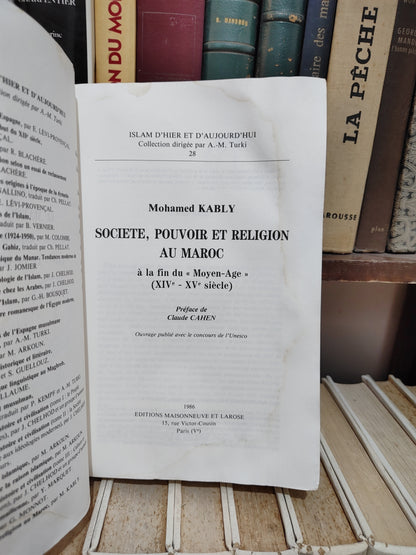 Kably - Société, pouvoir et religion au Maroc à la fin du Moyen Age
