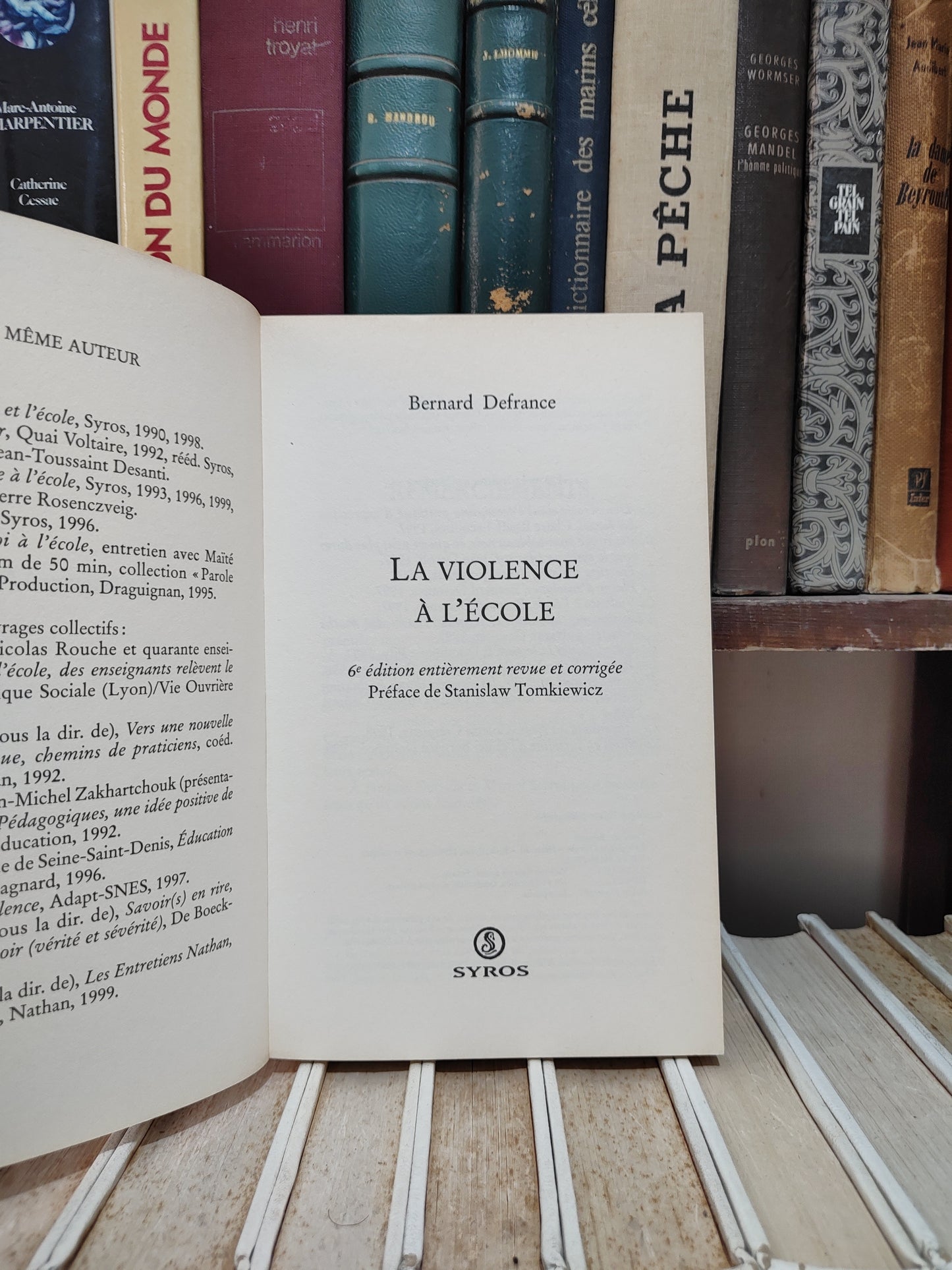 Defrance - La violence à l'école