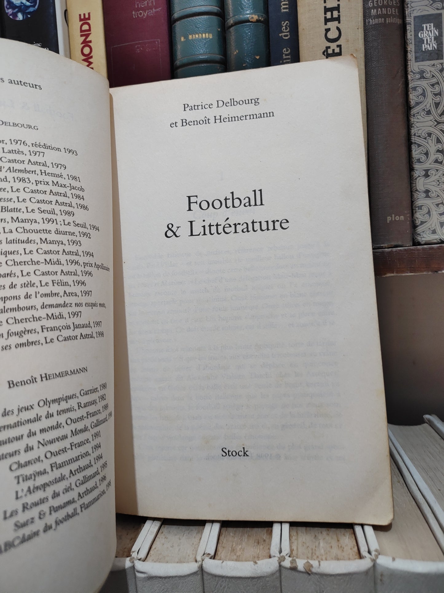 Delbourg - Football et Littérature ; une anthologie de plumes et de crampons