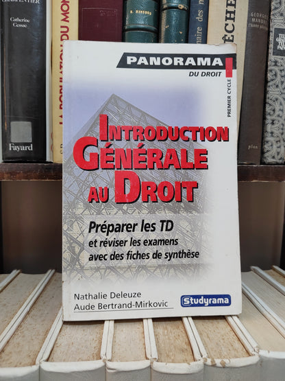 Deleuze - Introduction générale au droit - Panorama du droit