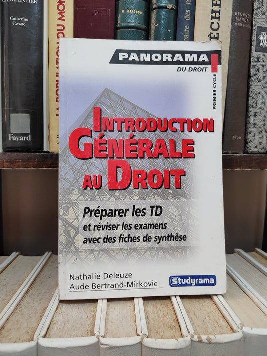 Deleuze - Introduction générale au droit - Panorama du droit