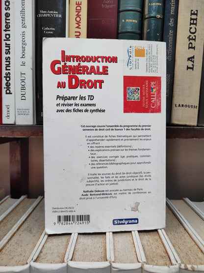 Deleuze - Introduction générale au droit - Panorama du droit