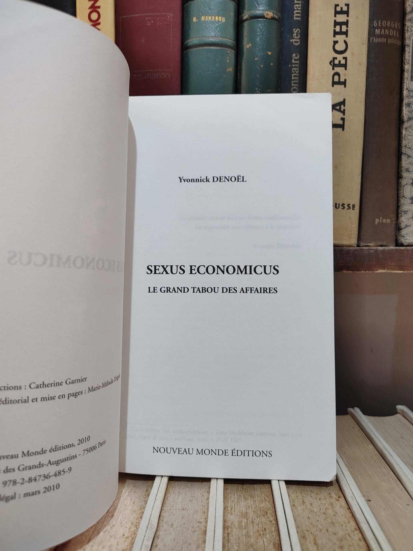 Denoël - Sexus economicus le grand tabou des affaires