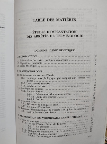 Depecker - La mesure des mots  Cinq études d'implantation terminologique