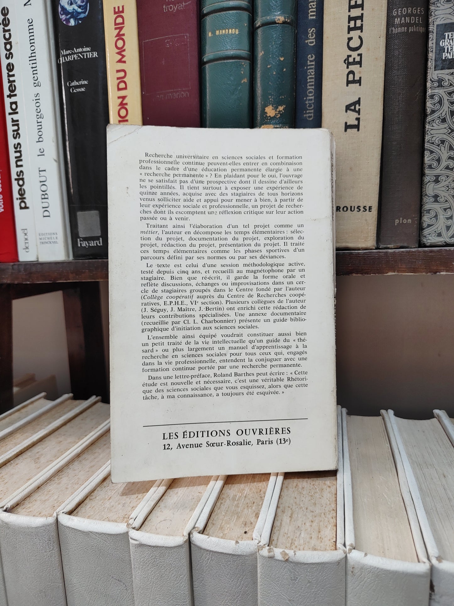 Desroche - Apprentissage en sciences sociales et éducation permanente