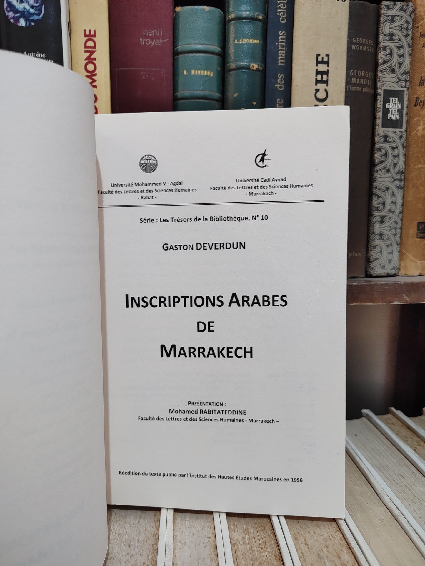 Deverdun - Inscriptions de Marrakech