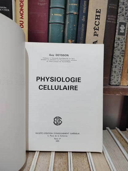 Deysson - Physiologie cellulaire tome 2