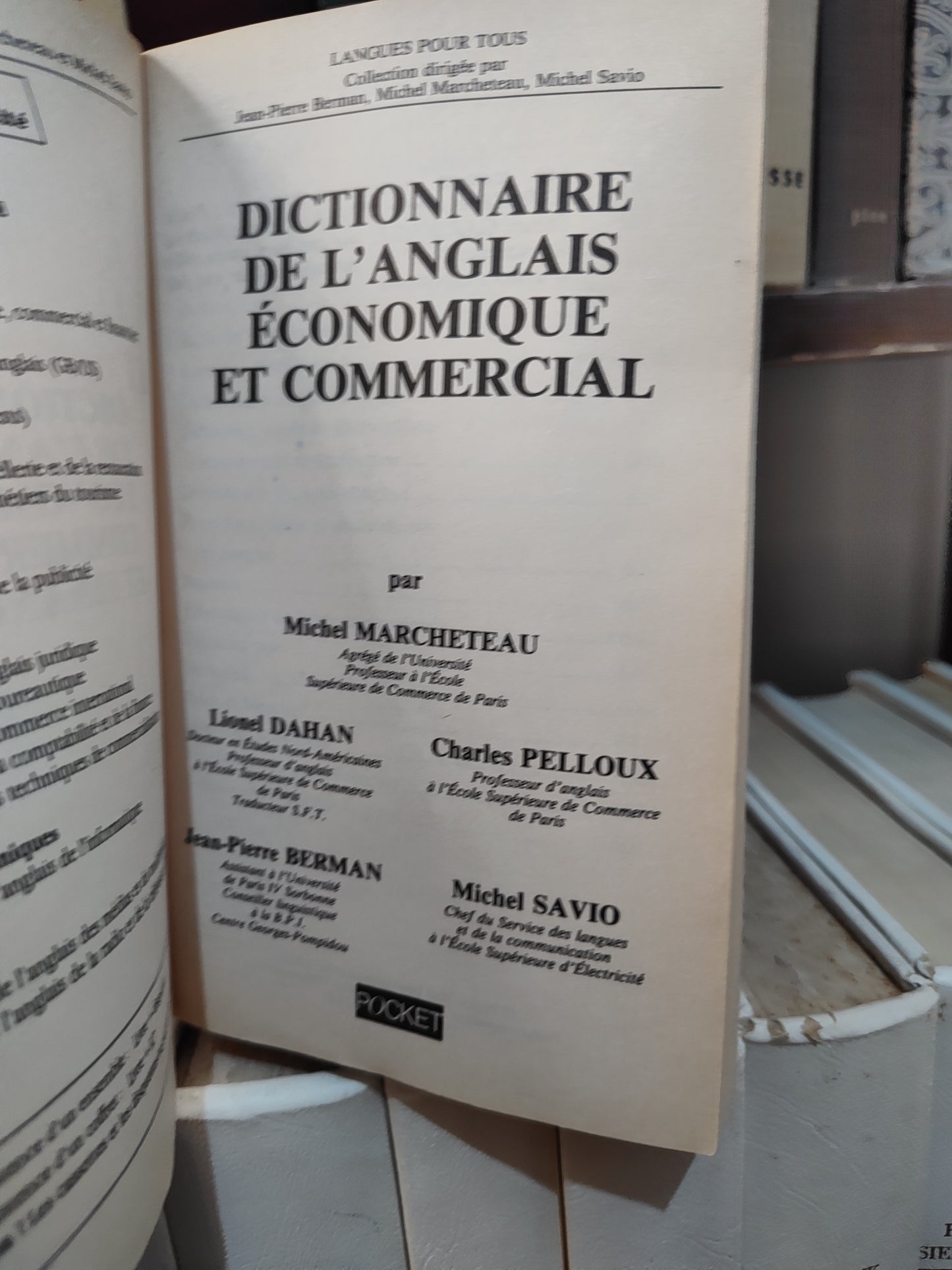 Dictionnaire économique commercial et financier