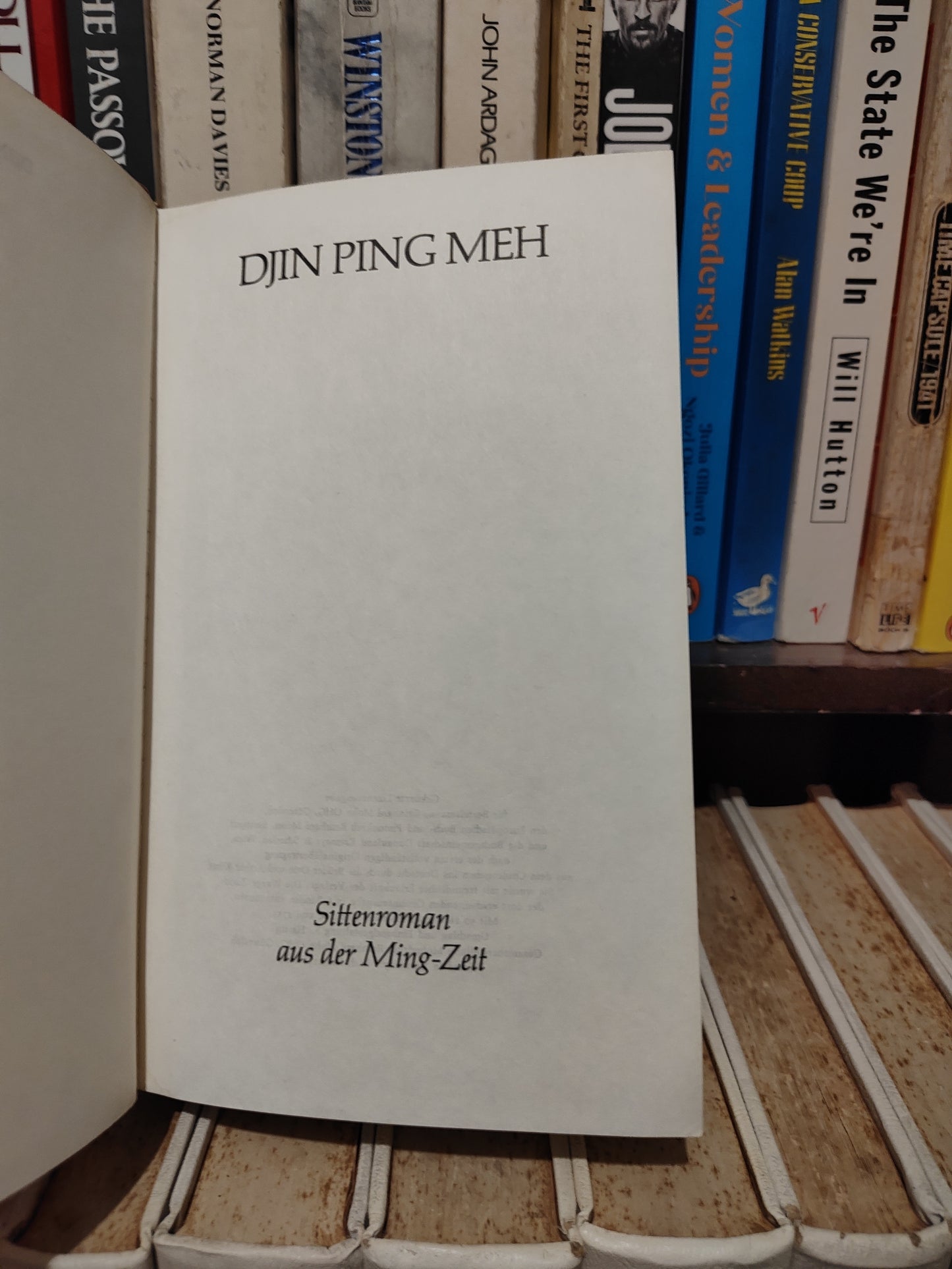 Djin Ping Meh - Sitternroman aus der ming zeit