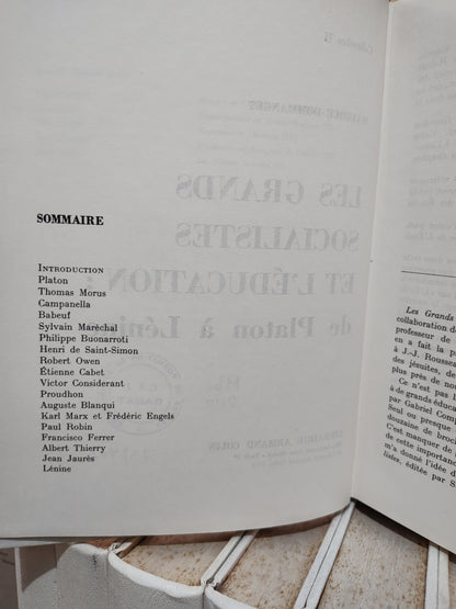Dommanget - Les grands socialistes et l'éducation