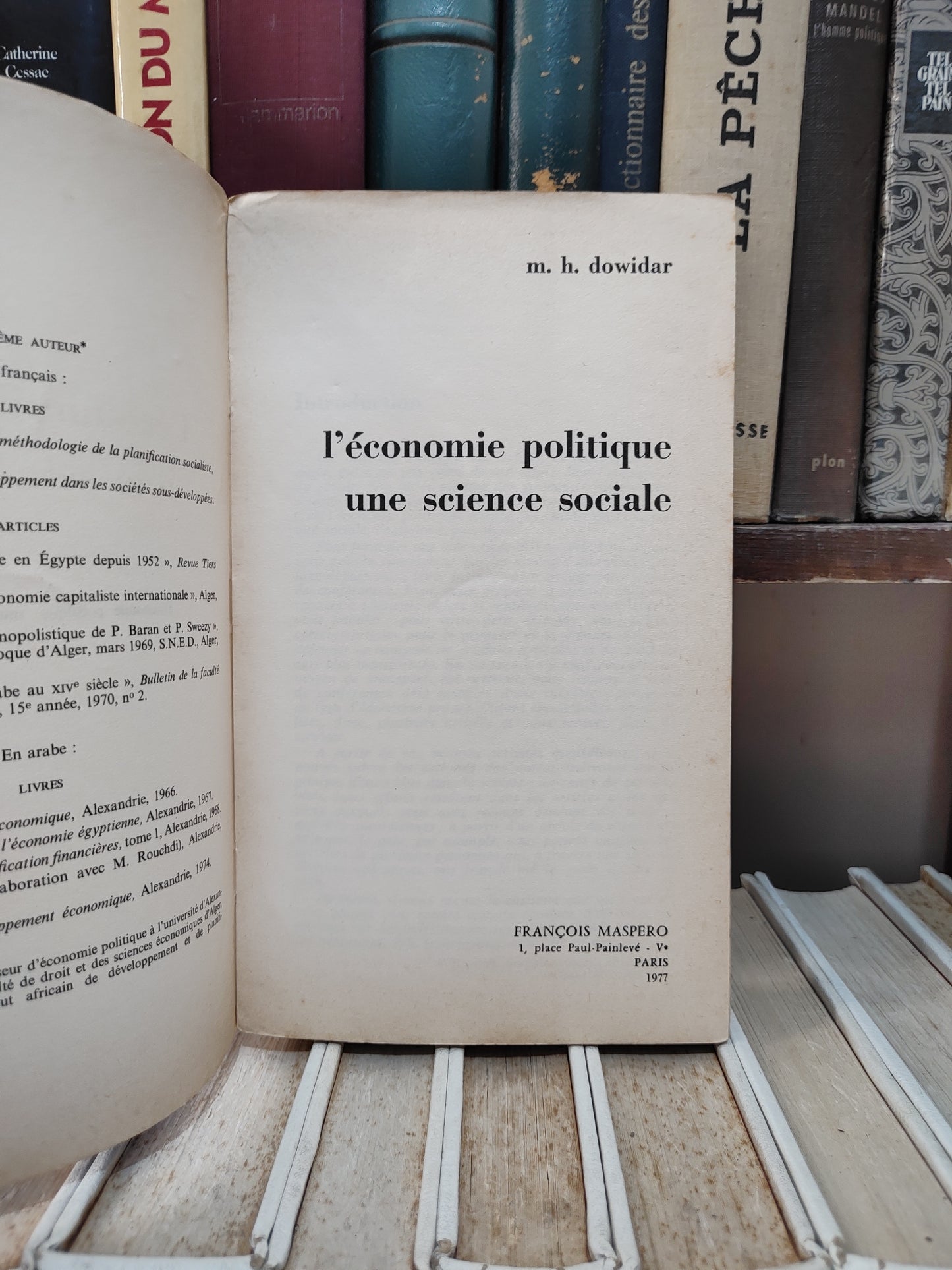 Dowidar - L'économie politique, une science sociale