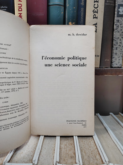 Dowidar - L'économie politique, une science sociale