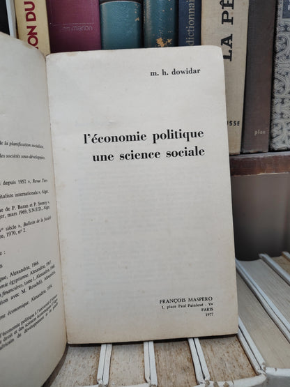 Dowidar - L'économie politique une science sociale