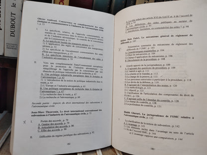 Droit international et communautaire des subventions ; Le cas de l'aéronautique civile