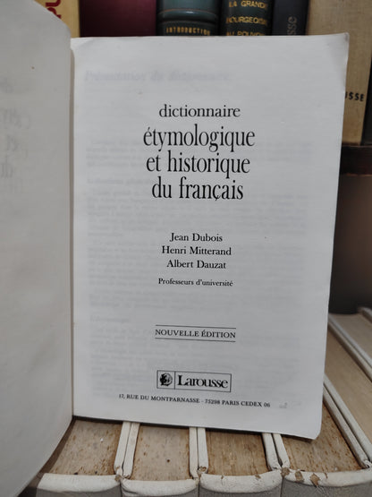 Dubois - Dictionnaire étymologique et historique du français
