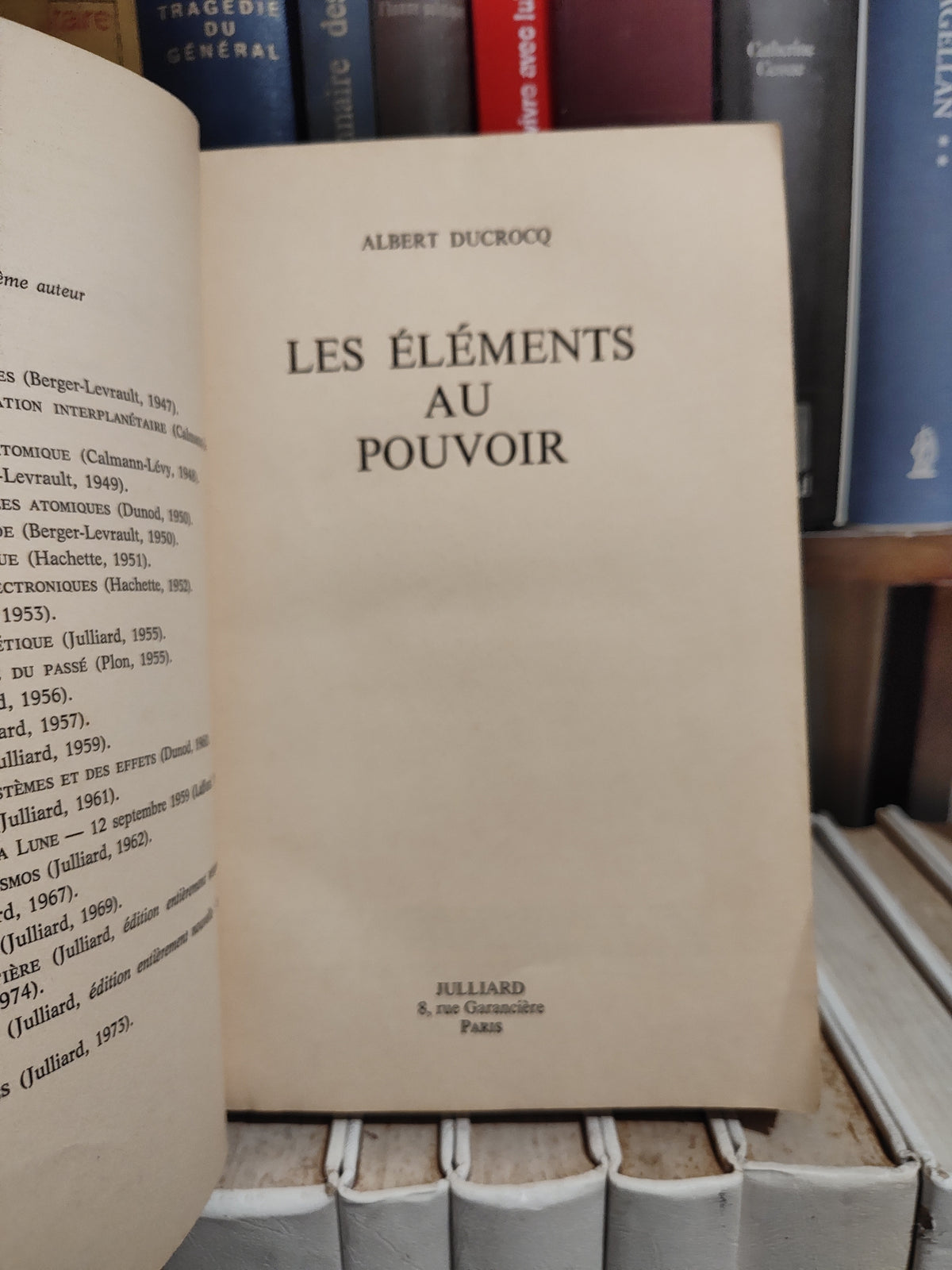 Ducrocq - Les éléments au pouvoir