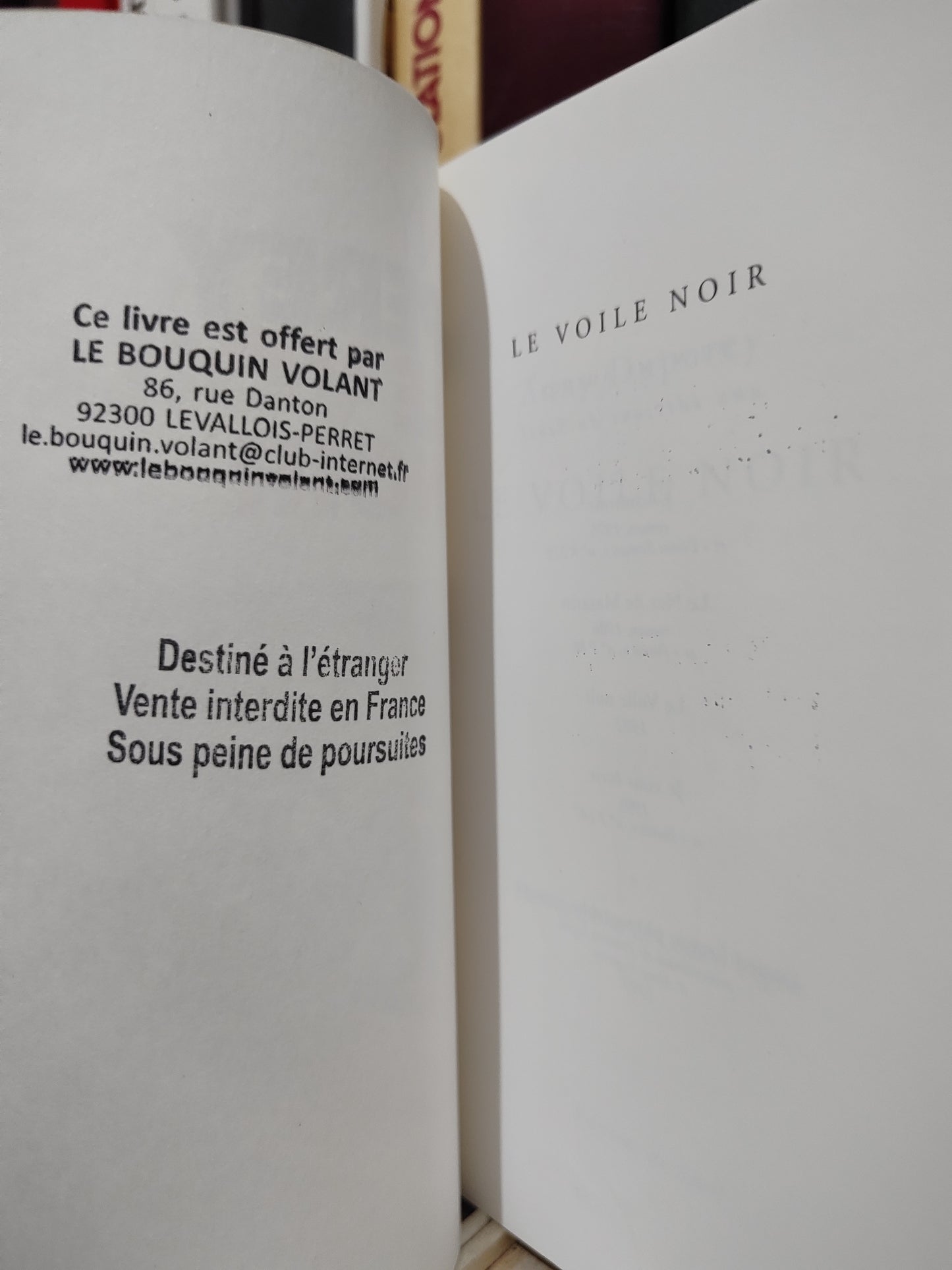 Dupery Le voile noire